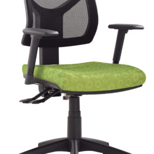Vesta 2 Lever Low Mesh Back Square Seat Task Chair With Arms