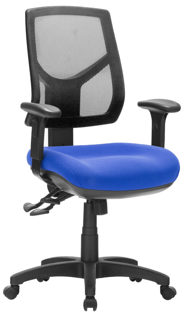 Mega 3 Lever Mesh Back Mega Big Boy Seat Task Chair with arms