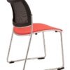 right side of sled base mesh back chair