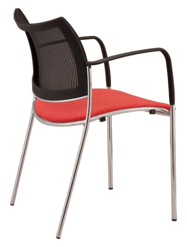 right side of mesh back chair with arms
