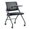 mesh back chair with right tablet arm