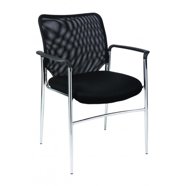 mesh back hospitality chair with arms