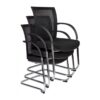 stackable mesh back hospitality chair with arms
