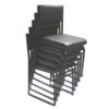 stackable hospitality leather chair