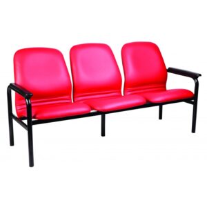 leather anne beam 3 seater with arms