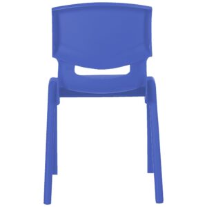 back view of plastic chair
