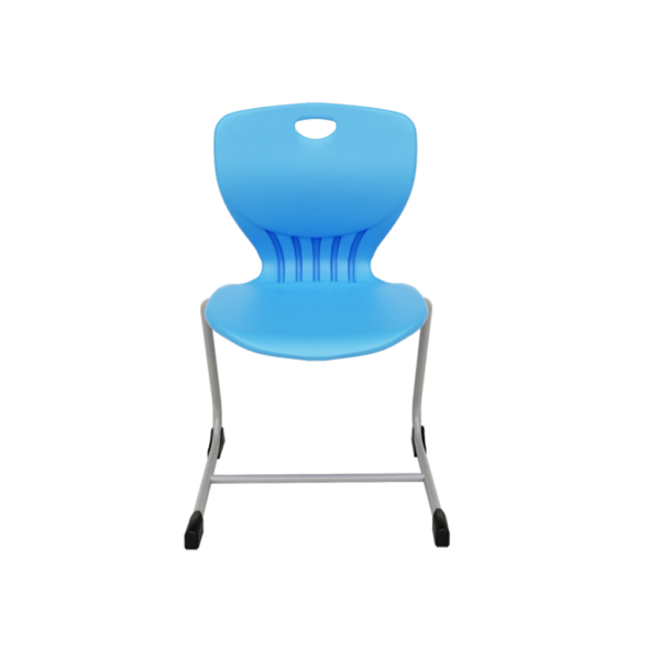 front view of plastic chair
