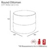 round ottoman draft