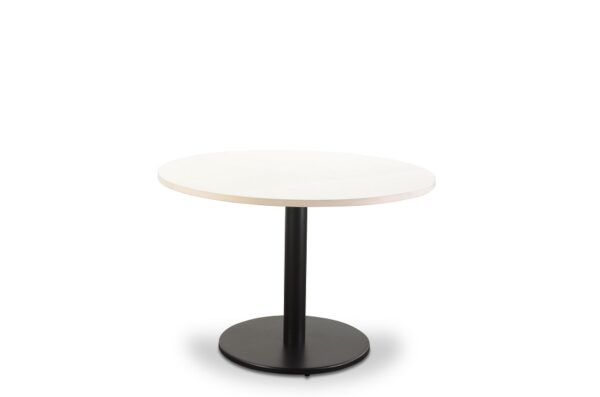 round table top with black stand