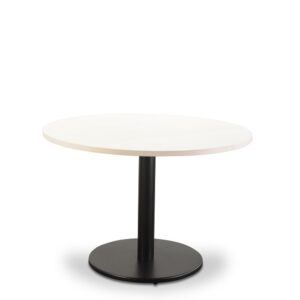 round table top with black stand