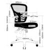 mesh back chair mechanism with arms draft