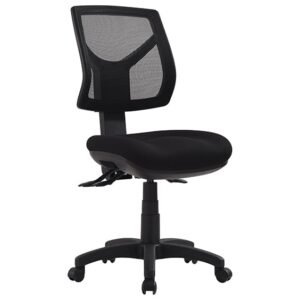 mesh back chair mechanism with low backrest