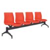 Orange Global Beam chairs 4 seaters