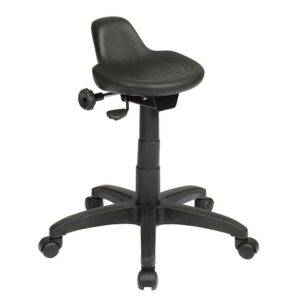 adjustable leather sit stand stool