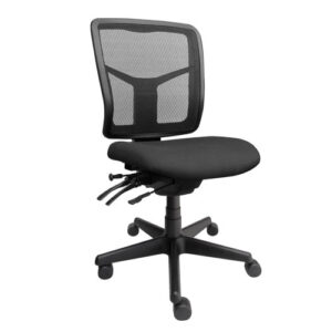 mesh back chair mechanism with short backrest