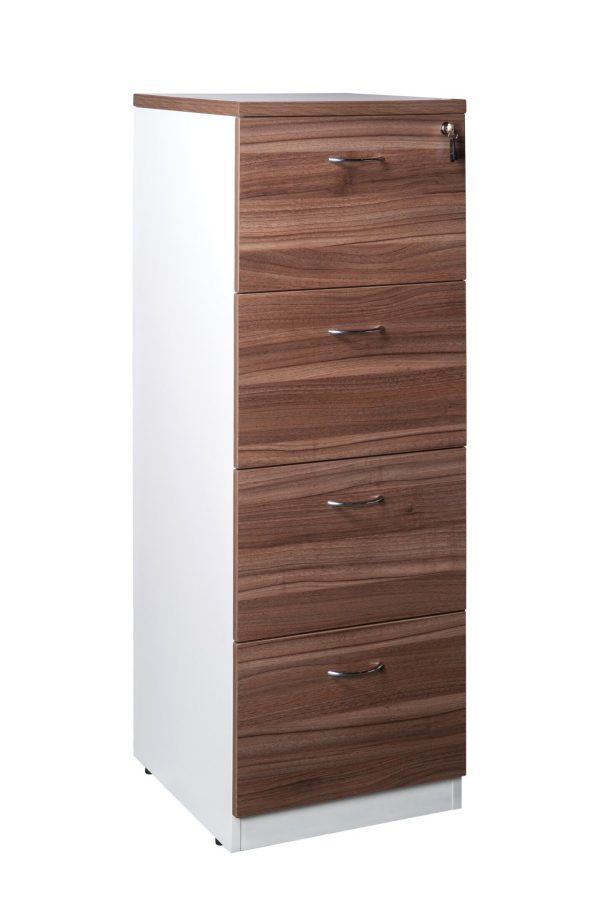 4 Drawer Wood Filing Cabinet
